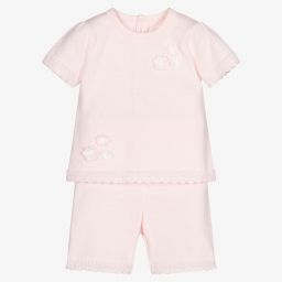Emile et Rose-Розовый трикотажный топ и шорты | Childrensalon Outlet