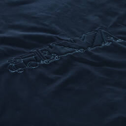 Emporio Armani-Синее хлопковое одеяло для малышей (75см) | Childrensalon Outlet