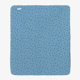 Emporio Armani-Синее хлопковое одеяло для малышей (75см) | Childrensalon Outlet