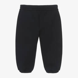 إمبوريو أرماني-بنطلون رياضي أطفال ولادي قطن لون كحلي داكن | Childrensalon Outlet