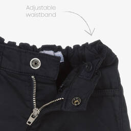 إEmporio Armani-شورت أطفال ولادي قطن لون كحلي | Childrensalon Outlet