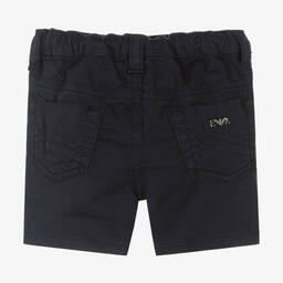 إEmporio Armani-شورت أطفال ولادي قطن لون كحلي | Childrensalon Outlet