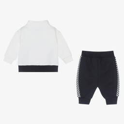 Emporio Armani-Baby Boys Blue Cotton Tracksuit | Childrensalon Outlet