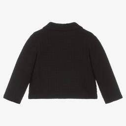 إمبوريو أرماني-جاكيت بلايزر أطفال ولادي مزيج قطن لون كحلي | Childrensalon Outlet