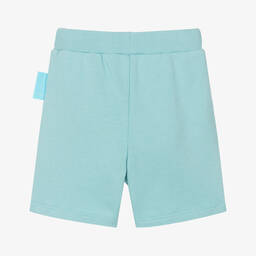 Emporio Armani-Baby Boys Blue Smurfs Cotton Shorts | Childrensalon Outlet