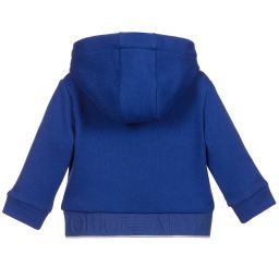 Emporio Armani-Baby Boys Blue Zip-Up Top | Childrensalon Outlet