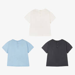 Emporio Armani-Baby Boys Cotton T-Shirts (3 Pack) | Childrensalon Outlet