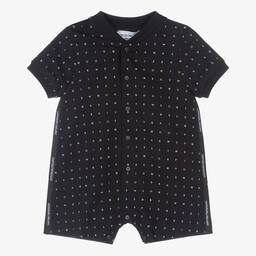 Emporio Armani-Baby Boys Navy Blue Logo Shortie | Childrensalon Outlet