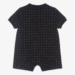 Emporio Armani-Baby Boys Navy Blue Logo Shortie | Childrensalon Outlet