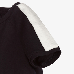 إEmporio Armani-طقم شورت قطن لون كحلي للمواليد | Childrensalon Outlet