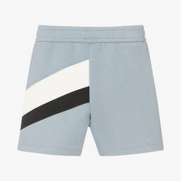 إمبوريو أرماني-شورت أطفال ولادي قطن جيرسي لون أزرق | Childrensalon Outlet