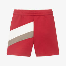 إمبوريو أرماني-شورت أطفال ولادي قطن جيرسي لون أحمر | Childrensalon Outlet