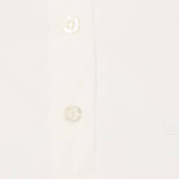 Emporio Armani-Baby Girls Ivory Cotton Blouse | Childrensalon Outlet