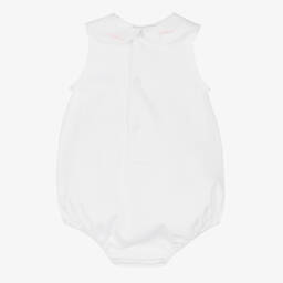 Emporio Armani-Белый хлопковый песочник | Childrensalon Outlet