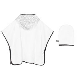Emporio Armani-Белое полотенце с рукавичкой для малыша | Childrensalon Outlet