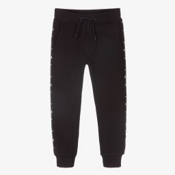 Emporio Armani-Black  Logo Tape Joggers | Childrensalon Outlet