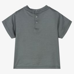 إEmporio Armani-تيشيرت أطفال ولادي ليوسيل جيرسي لون رمادي | Childrensalon Outlet