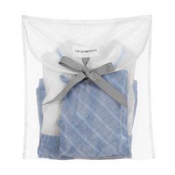 Emporio Armani-Blue & White Baby Shortie Set | Childrensalon Outlet