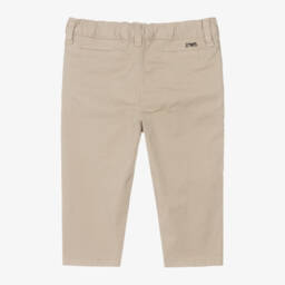 Emporio Armani-Бежевые хлопковые брюки чинос для малышей | Childrensalon Outlet