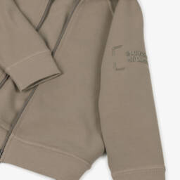 Emporio Armani-Boys Beige Jersey Tracksuit Set | Childrensalon Outlet