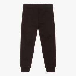 Emporio Armani-Boys Black Cotton Joggers | Childrensalon Outlet