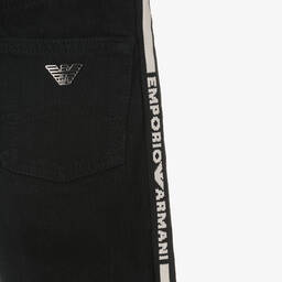 Emporio Armani-Черные джинсы для мальчиков | Childrensalon Outlet