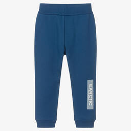 Emporio Armani-Boys Blue Cotton Joggers | Childrensalon Outlet