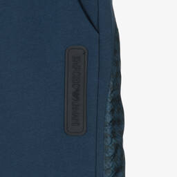 إEmporio Armani-جوغرز قطن لون أزرق داكن للأولاد | Childrensalon Outlet