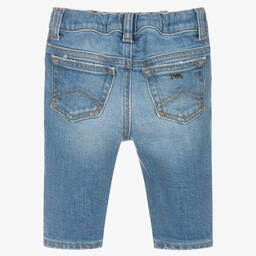 إمبوريو أرماني-جينز أطفال ولادي قطن دنيم لون أزرق | Childrensalon Outlet