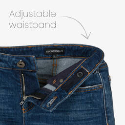 Emporio Armani-Синие прямые джинсы для мальчиков | Childrensalon Outlet