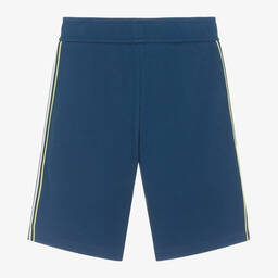 Emporio Armani-Boys Blue EA Crew Cotton Shorts | Childrensalon Outlet