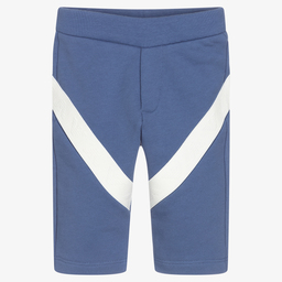 Emporio Armani-Boys Blue Logo Tape Joggers | Childrensalon Outlet