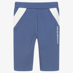 Emporio Armani-Boys Blue Logo Tape Joggers | Childrensalon Outlet