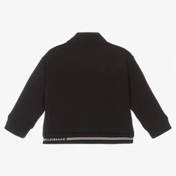 Emporio Armani-Boys Blue Milano Jersey Zip-Up Top | Childrensalon Outlet
