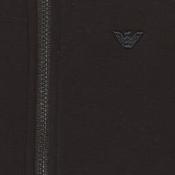 Emporio Armani-Boys Blue Milano Jersey Zip-Up Top | Childrensalon Outlet