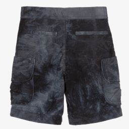 إEmporio Armani-شورت كارغو لون رمادي-أزرق للأولاد | Childrensalon Outlet