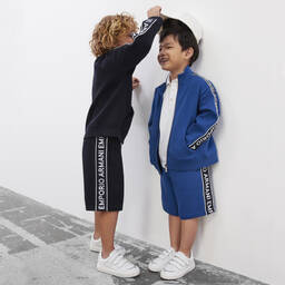 Emporio Armani-Синий топ на молнии | Childrensalon Outlet