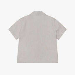 Emporio Armani-Boys Classic Beige Linen Top | Childrensalon Outlet