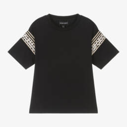 Emporio Armani-Boys Classic Blue Jersey Tee | Childrensalon Outlet