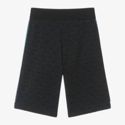 Emporio Armani-Boys Cotton Eagle Emblem Shorts | Childrensalon Outlet