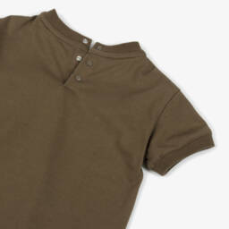 Emporio Armani-Boys Cozy Brown Jersey Tee | Childrensalon Outlet