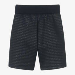 Emporio Armani-Синие шорты из хлопкового джерси для мальчиков | Childrensalon Outlet
