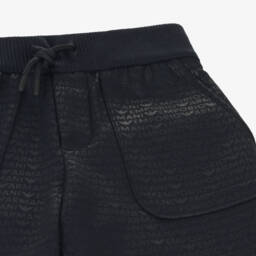 Emporio Armani-Синие шорты из хлопкового джерси для мальчиков | Childrensalon Outlet