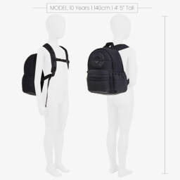 Emporio Armani-Boys Dark Blue Quilted Backpack | Childrensalon Outlet