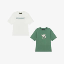 Emporio Armani-Boys Duo Cotton Tees Set | Childrensalon Outlet