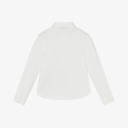 Emporio Armani-Boys Elegant Ivory Piqué Top | Childrensalon Outlet