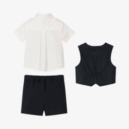 Emporio Armani-Boys Elegant Navy Formal Ensemble | Childrensalon Outlet
