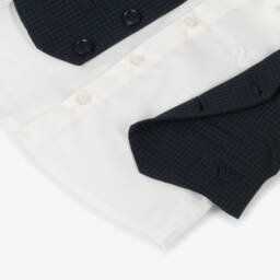 Emporio Armani-Boys Elegant Navy Formal Ensemble | Childrensalon Outlet