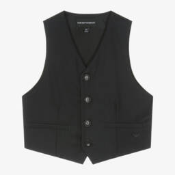 Emporio Armani-Boys Elegant Navy Vest | Childrensalon Outlet