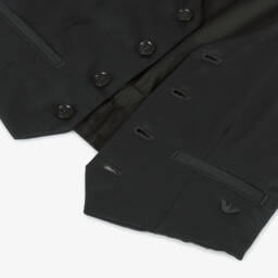 Emporio Armani-Boys Elegant Navy Vest | Childrensalon Outlet